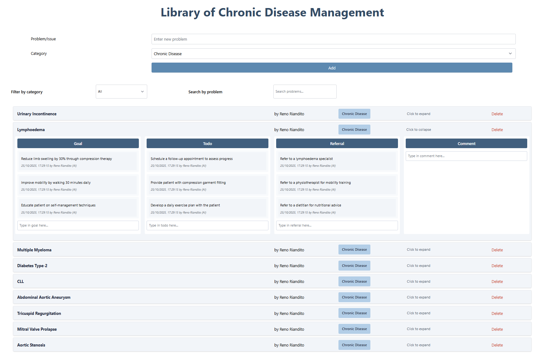 Chronic Disease Library