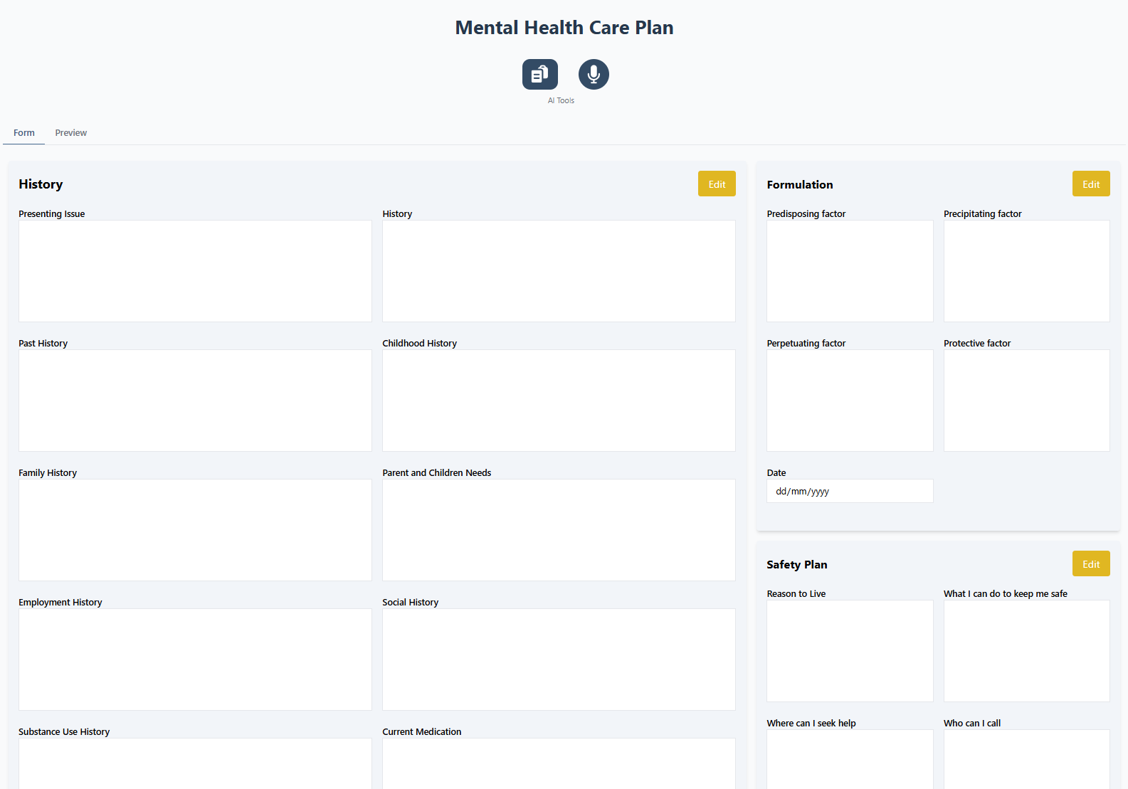 Mental Health Care Plans (MHCP)